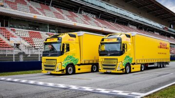 DHL lleva la logística ecológica a un nuevo nivel junto con Fórmula 1®, con la primera flota de camiones propulsada por biocombustible