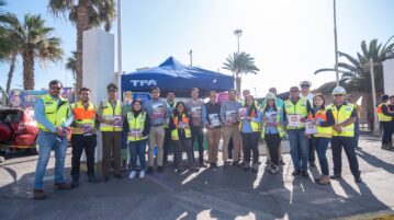 El Puerto de Arica lanza campaña sobre seguridad vial para generar conciencia en conductores y peatones