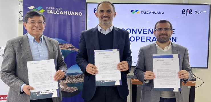 EFE Trenes de Chile y Puertos de Talcahuano firman convenio estratégico para potenciar el transporte ferroviario
