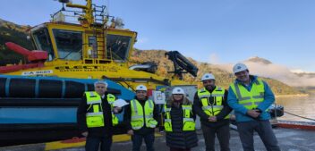 Directorio de Emporcha visita el remolcador eléctrico «Trapananda» en su primer aniversario de operaciones en la Patagonia
